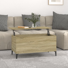 vidaXL sonoma-tölgyszínű szerelt fa dohányzóasztal 90x44,5x45 cm bútor