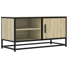 vidaXL sonoma tölgyszínű szerelt fa és fém TV-szekrény 80x34,5x40 cm (848820) bútor