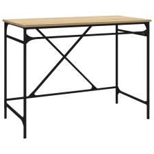 vidaXL sonoma tölgyszínű szerelt fa és vas íróasztal 100x50x75 cm (826720) íróasztal