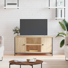 vidaXL sonoma-tölgyszínű szerelt fa fali TV-szekrény 100x40x50 cm bútor