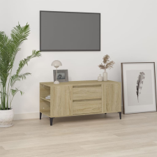 vidaXL sonoma-tölgyszínű szerelt fa fali TV-szekrény 102x44,5x50 cm bútor