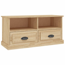 vidaXL sonoma-tölgyszínű szerelt fa fali TV-szekrény 93x35,5x45 cm (816467) bútor