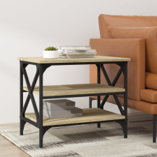 vidaXL sonoma tölgyszínű szerelt fa kisasztal 55 x 38 x 45 cm bútor