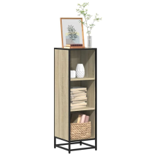 vidaXL sonoma tölgyszínű szerelt fa könyvszekrény 33,5x33x107,5 cm bútor