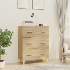 vidaXL sonoma-tölgyszínű szerelt fa tálalóasztal 70 x 34 x 90 cm bútor