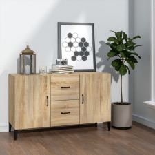 vidaXL sonoma-tölgyszínű szerelt fa tálalószekrény 100 x 36 x 60 cm bútor