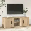 vidaXL sonoma tölgyszínű szerelt fa TV-szekrény 100x31,5x35 cm