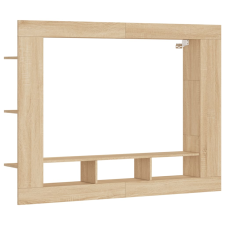 vidaXL sonoma tölgyszínű szerelt fa TV-szekrény 152x22x113 cm (833724) bútor