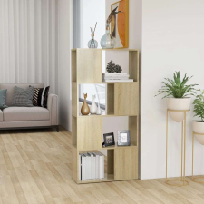 vidaXL sonoma-tölgyszínű térelválasztó könyvszekrény 60x24x124,5 cm bútor