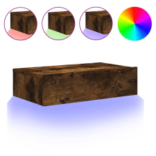 vidaXL sonoma tölgyszínű TV-szekrény LED-lámpákkal 60x35x15,5 cm (842896) bútor