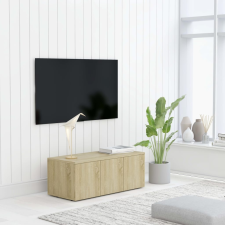 vidaXL sonomatölgy színű forgácslap TV-szekrény 80 x 34 x 30 cm bútor