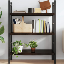 vidaXL sötétbarna kezelt tömör tölgyfa fali polc 100x40x(2-6) cm bútor