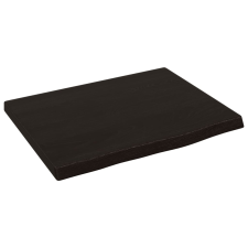 vidaXL sötétbarna kezelt tömör tölgyfa fali polc 40x30x2 cm (363746) bútor