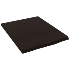 vidaXL sötétbarna kezelt tömör tölgyfa fali polc 40x50x2 cm (363752) bútor