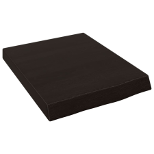 vidaXL sötétbarna kezelt tömör tölgyfa fali polc 40x50x(2-6) cm (363754) bútor
