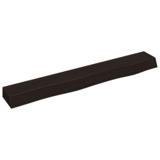 vidaXL sötétbarna kezelt tömör tölgyfa fali polc 80x10x6 cm (363778) bútor