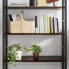vidaXL sötétbarna kezelt tömör tölgyfa fali polc 80x40x2 cm bútor