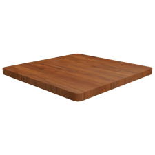 vidaXL sötétbarna kezelt tömör tölgyfa négyzet asztallap 70x70x4cm bútor
