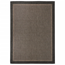 vidaXL Sötétbarna lapos szövésű kültéri szőnyeg 120 x 170 cm lakástextília