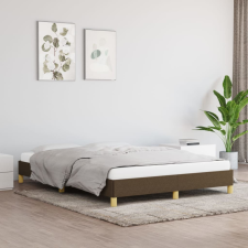 vidaXL sötétbarna szövet ágykeret 140 x 200 cm ágy és ágykellék