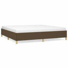vidaXL sötétbarna szövet ágykeret 200x200 cm (347192) ágy és ágykellék