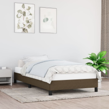 vidaXL sötétbarna szövet ágykeret 90 x 200 cm ágy és ágykellék