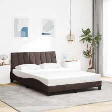 vidaXL sötétbarna szövet ágykeret matrac nélkül 140 x 200 cm ágy és ágykellék