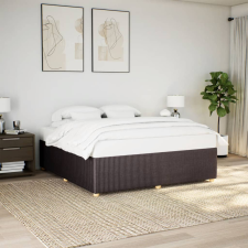 vidaXL sötétbarna szövet ágykeret matrac nélkül 180 x 200 cm ágy és ágykellék