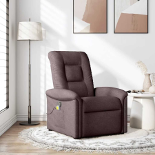 vidaXL sötétbarna szövet dönthető masszázsfotel masszázsfotel