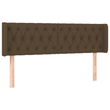 vidaXL sötétbarna szövet fejtámla szárnyakkal 163x16x78/88 cm (3119113) ágy és ágykellék