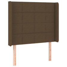 vidaXL sötétbarna szövet fejtámla szárnyakkal 83x16x118/128 cm (3119557) ágy és ágykellék