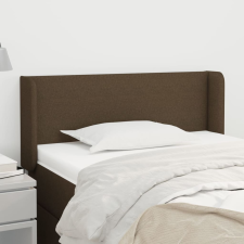 vidaXL sötétbarna szövet fejtámla szárnyakkal 83x16x78/88 cm ágy és ágykellék
