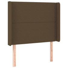 vidaXL sötétbarna szövet fejtámla szárnyakkal 93x16x118/128 cm (3119425) ágy és ágykellék