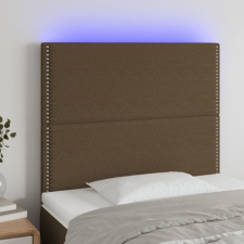 vidaXL sötétbarna szövet LED-es fejtámla 100x5x118/128 cm ágy és ágykellék