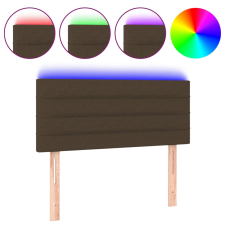 vidaXL sötétbarna szövet LED-es fejtámla 100x5x78/88 cm (3121745) ágy és ágykellék