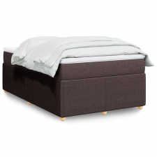 vidaXL sötétbarna szövet rugós ágy matraccal 120 x 200 cm ágy és ágykellék