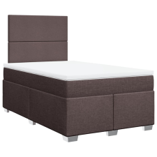 vidaXL sötétbarna szövet rugós ágy matraccal 120 x 200 cm (3290451) ágy és ágykellék