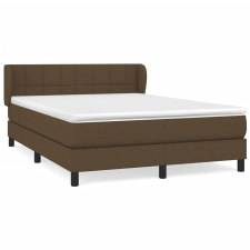 vidaXL sötétbarna szövet rugós ágy matraccal 140 x 200 cm (3126248) ágy és ágykellék