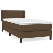 vidaXL sötétbarna szövet rugós ágy matraccal 80 x 200 cm (3129508) ágy és ágykellék