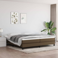 vidaXL sötétbarna szövet rugós ágykeret 200x200 cm ágy és ágykellék