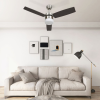 vidaXL sötétbarna távirányítós mennyezeti ventilátor lámpával 108 cm
