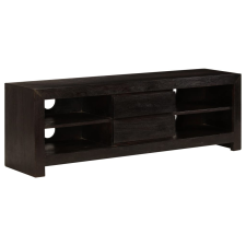 vidaXL sötétbarna tömör akácfa TV-szekrény 120 x 30 x 40 cm bútor