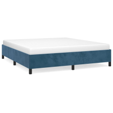 vidaXL sötétkék bársony ágykeret 180x200 cm (347340) ágy és ágykellék