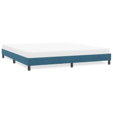 vidaXL sötétkék bársony ágykeret matrac nélkül 180x220 cm ágy és ágykellék