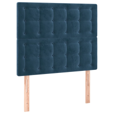 vidaXL sötétkék bársony fejtámla 100x5x78/88 cm (3116812) ágy és ágykellék