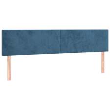 vidaXL sötétkék bársony fejtámla 100x5x78/88 cm (345862) ágy és ágykellék