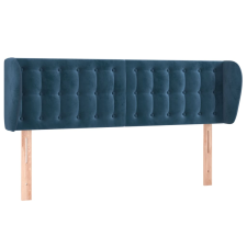 vidaXL sötétkék bársony fejtámla 147x23x78/88 cm (3117630) ágy és ágykellék