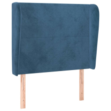 vidaXL sötétkék bársony fejtámla szárnyakkal 103 x 23 x 118/128 cm (3117722) ágy és ágykellék
