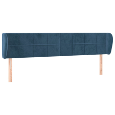 vidaXL sötétkék bársony fejtámla szárnyakkal 203x23x78/88 cm (3117214) ágy és ágykellék