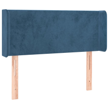 vidaXL sötétkék bársony fejtámla szárnyakkal 93x16x78/88 cm (3118528) ágy és ágykellék